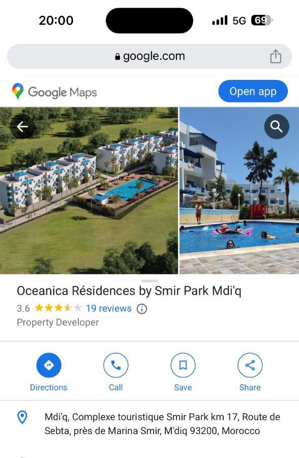 Smir Park Apartment Mdi'Q , Marina Smir, Oceanica ภายนอก รูปภาพ
